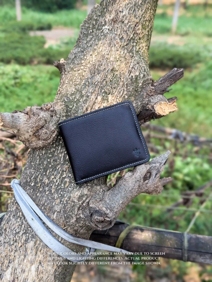 Zomidar Classic Bi-Fold Premium Leather Wallet (The Horizon) With Zipper Pocket
