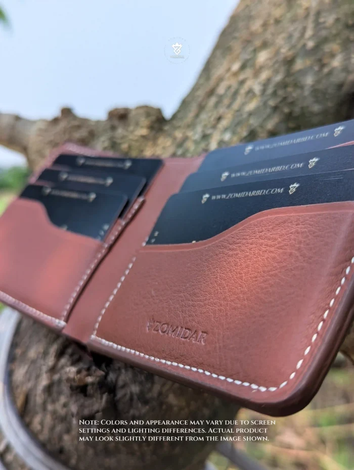 Introducing the Zomidar Classic Bi-Fold Premium Leather Wallet – “The Horizon” with Zipper Pocket, meticulously crafted with top-tier genuine leather for enduring style and functionality.