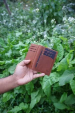 Zomidar Super Slim Mordan Genaration Snap Button Bi-Fold Card Holder Genuine Leather Wallet (The Cosmic ZBCW)