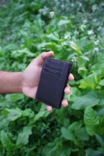 Zomidar Super Slim Mordan Genaration Snap Button Bi-Fold Card Holder Genuine Leather Wallet (The Cosmic ZBCW)