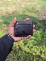 Zomidar Classic Bi-Fold Premium Leather Wallet (The Horizon) With Zipper Pocket