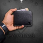 Zomidar Classic Bi-Fold Premium Leather Wallet (The Horizon) With Zipper Pocket