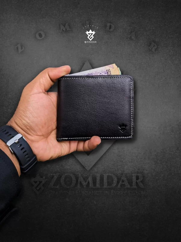 Zomidar Classic Bi-Fold Premium Leather Wallet (The Horizon) With Zipper Pocket