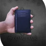 Zomidar Super Slim Mordan Genaration Snap Button Bi-Fold Card Holder Genuine Leather Wallet (The Cosmic ZBCW)