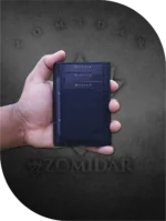 Zomidar Super Slim Mordan Genaration Snap Button Bi-Fold Card Holder Genuine Leather Wallet (The Cosmic ZBCW)
