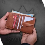 Zomidar Premium Quality Original Leather Bi-Fold Wallet For Men (The Gal) With Zipper Pocket