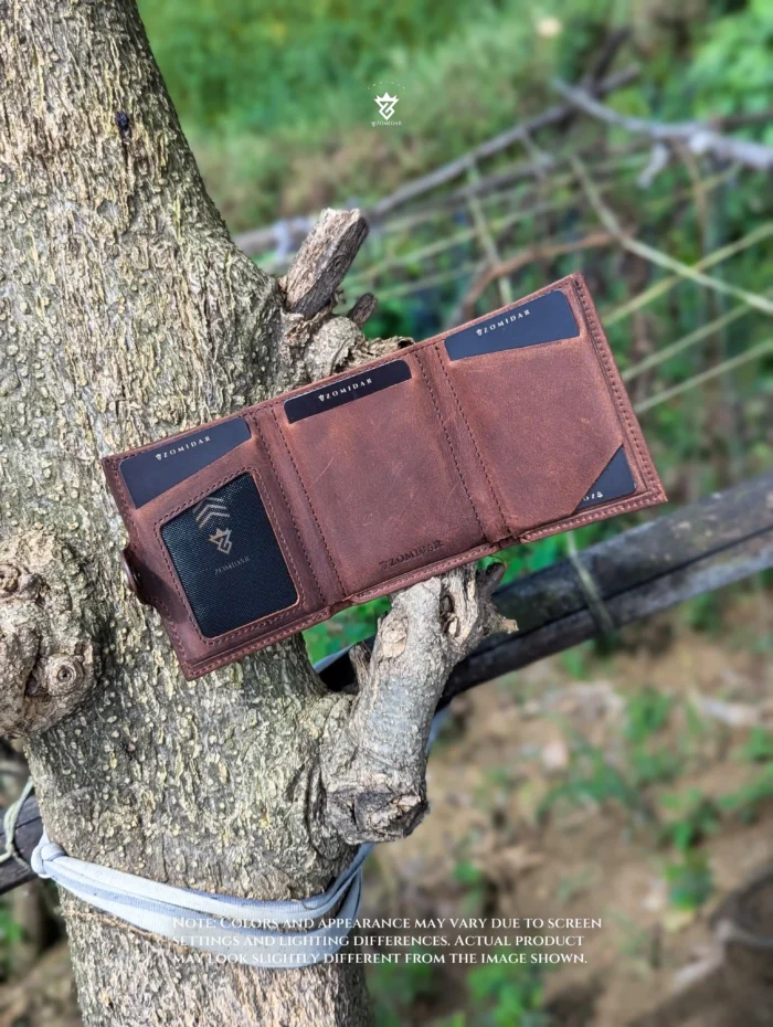 Slim Compact Front Pocket Leather Wallet (The Quantum ZTMW) Wallet