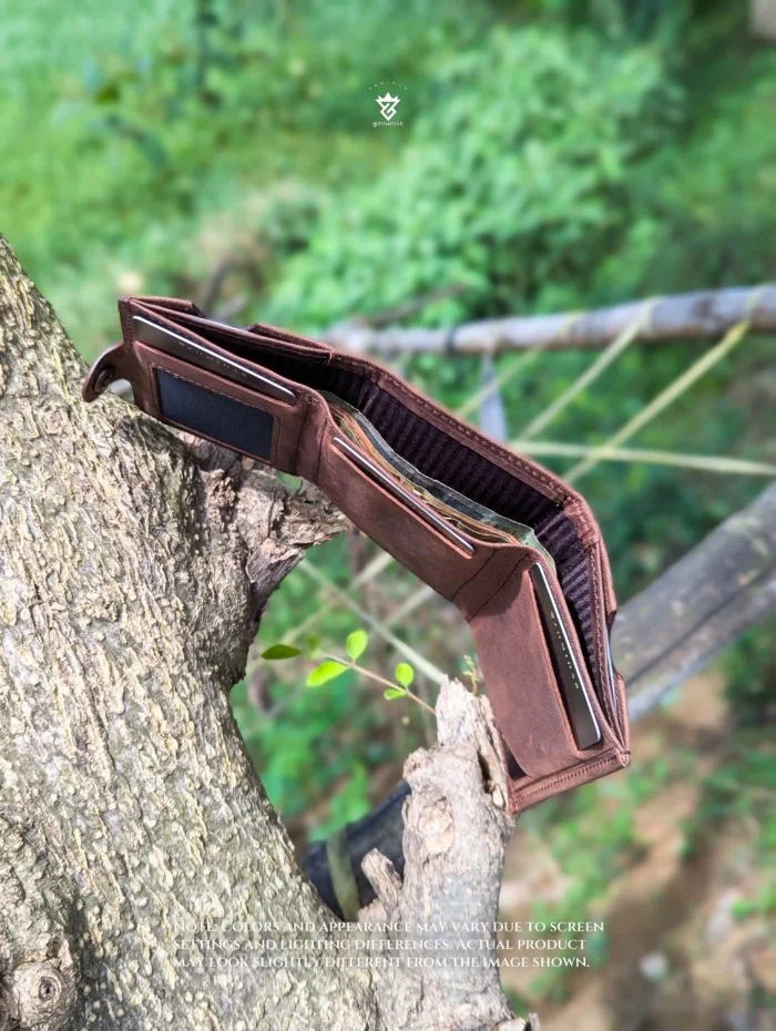 Slim Compact Front Pocket Leather Wallet (The Quantum ZTMW) Wallet