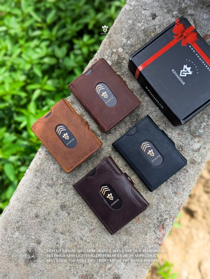 Slim Compact Front Pocket Leather Wallet (The Quantum ZTMW) Wallet