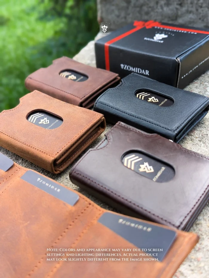 Slim Compact Front Pocket Leather Wallet (The Quantum ZTMW) Wallet