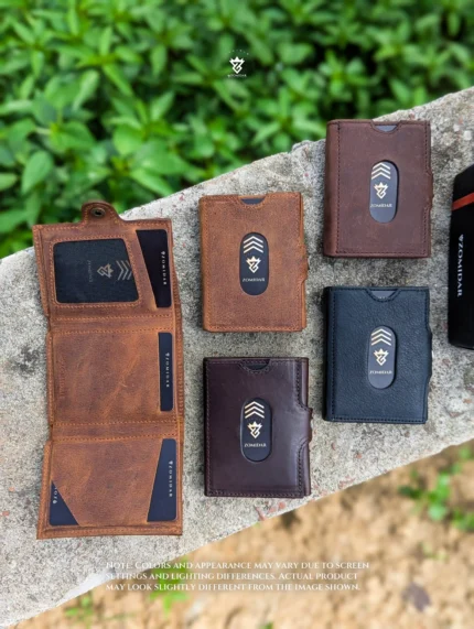 Slim Compact Front Pocket Leather Wallet (The Quantum ZTMW) Wallet