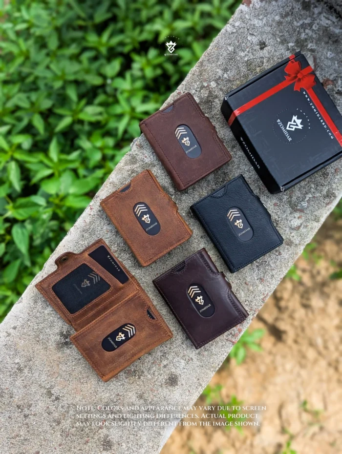 Slim Compact Front Pocket Leather Wallet (The Quantum ZTMW) Wallet