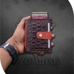 Alligator Pattern Multifunctional Ultra Premium Quality Mens Leather Wallet with Detachable Metal Card Holde