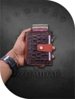 Alligator Pattern Multifunctional Ultra Premium Quality Mens Leather Wallet with Detachable Metal Card Holde