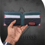 Elegant Slim Crocodile Pattern BiFold 100% Leather Wallet