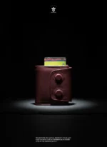 Mini Magnetic Swipe Up Card Holder Bifold Genuine Leather Wallet (The PopMag)