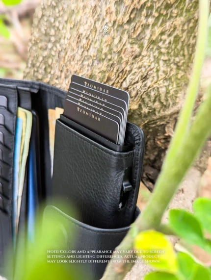 Magnetic Closure MultiFunctional Pop Up Card Holder Long Wallet (The QuickSnap Magnet Version)
