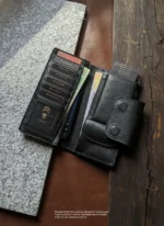 Magnetic Closure MultiFunctional Pop Up Card Holder Long Wallet (The QuickSnap Magnet Version)