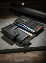 Magnetic Closure MultiFunctional Pop Up Card Holder Long Wallet (The QuickSnap Magnet Version)