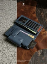 Magnetic Closure MultiFunctional Pop Up Card Holder Long Wallet (The QuickSnap Magnet Version)