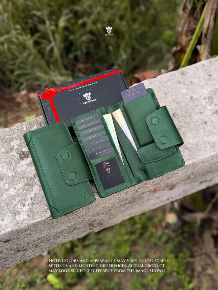 Magnetic Closure MultiFunctional Pop Up Card Holder Long Wallet (The QuickSnap Magnet Version)