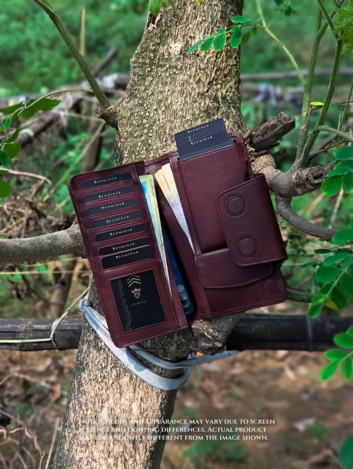 Magnetic Closure MultiFunctional Pop Up Card Holder Long Wallet (The QuickSnap Magnet Version)