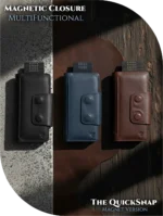 Magnetic Closure MultiFunctional Pop Up Card Holder Long Wallet (The QuickSnap Magnet Version)