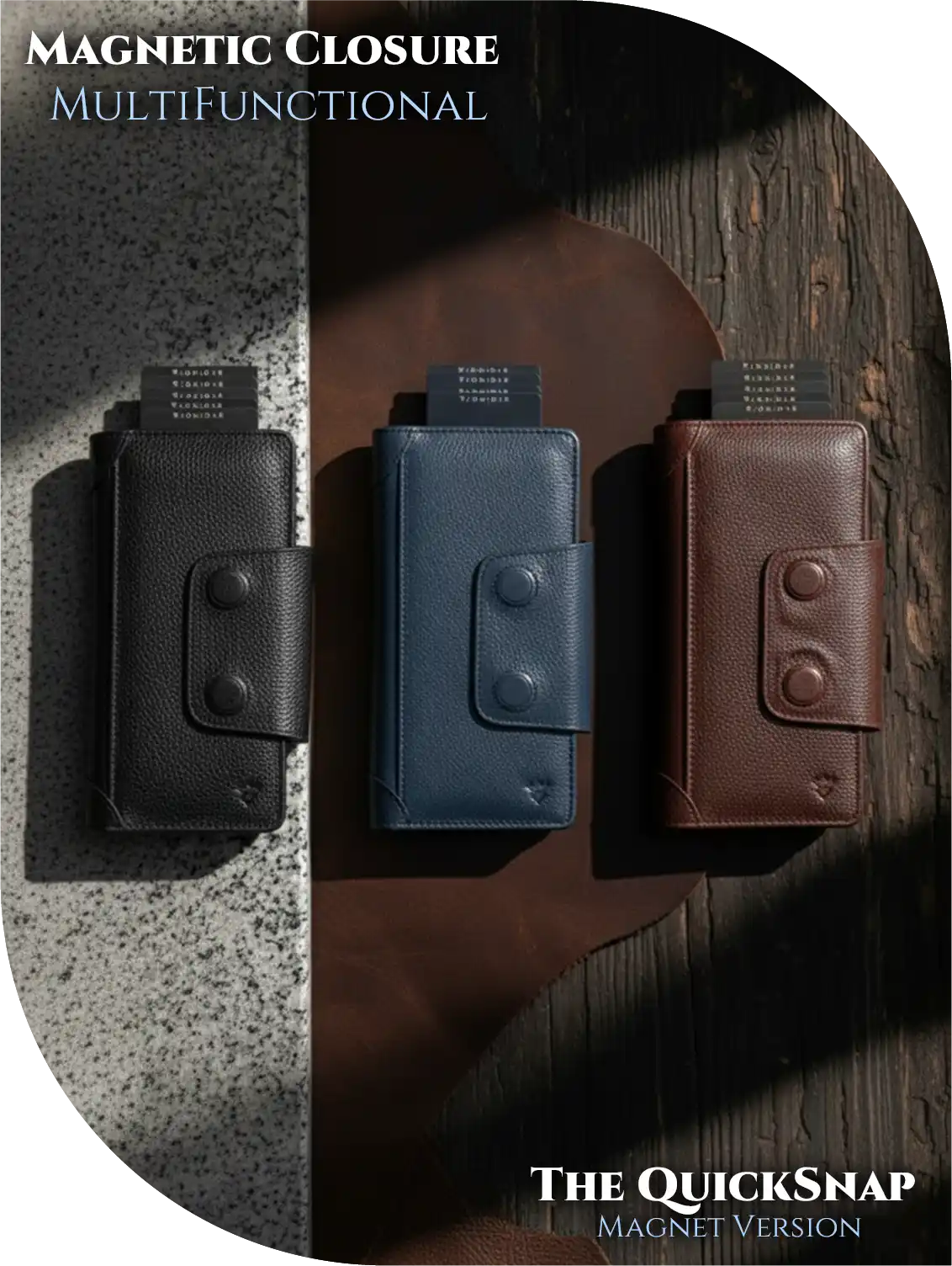 Magnetic Closure MultiFunctional Pop Up Card Holder Long Wallet (The QuickSnap Magnet Version) Magnetic Closure MultiFunctional Pop Up Card Holder Long Wallet (The QuickSnap Magnet Version)