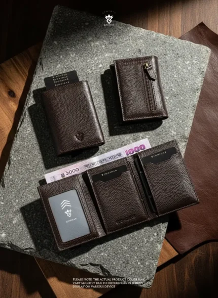The Magneto by ZOMIDAR. A slim genuine leather wallet combining a pop-up card holder, strong magnetic closure, RFID blocking, and a zipper pocket. Available in 6 colors. Upgrade your everyday carry.